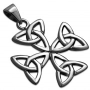 Celtic Trinity Knot Silver Pendant, pn491